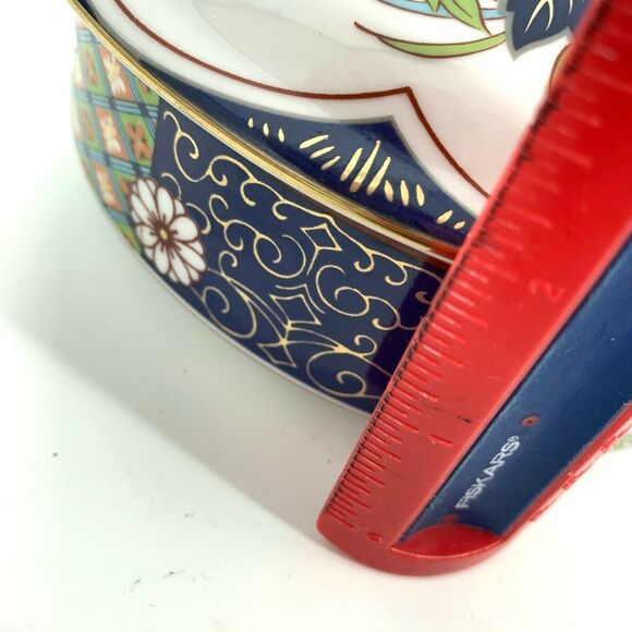Vintage Porcelain Trinket powder box, made in Japan 6" - Picture 8 of 9